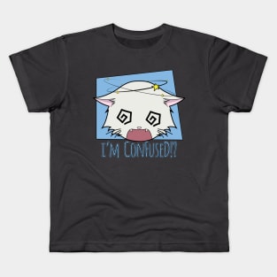 The Confused Cat - i'm ConFuseD!? Kids T-Shirt